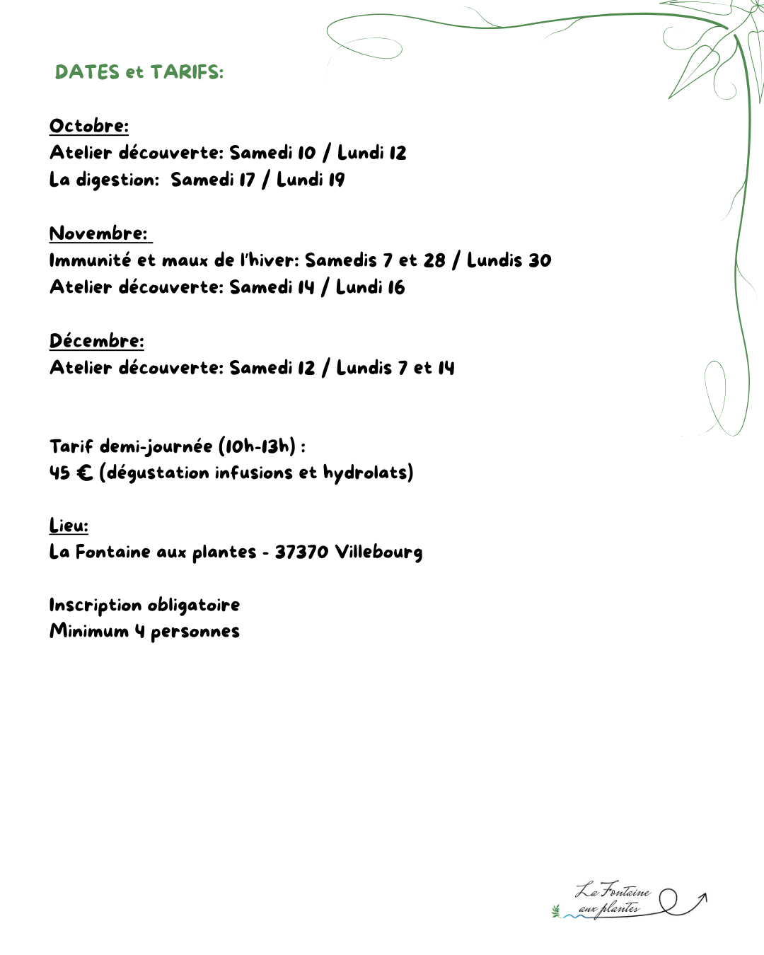 Pré-inscriptions
