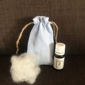 Aumônière bleue - La Fontaine aux Plantes